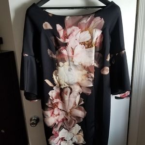 Off the Shoulder Stretch Floral Dress